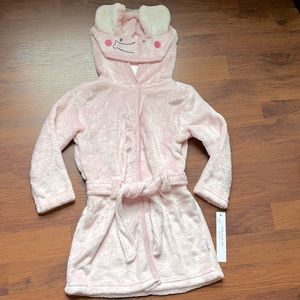 NWT pink elephant hooded robe